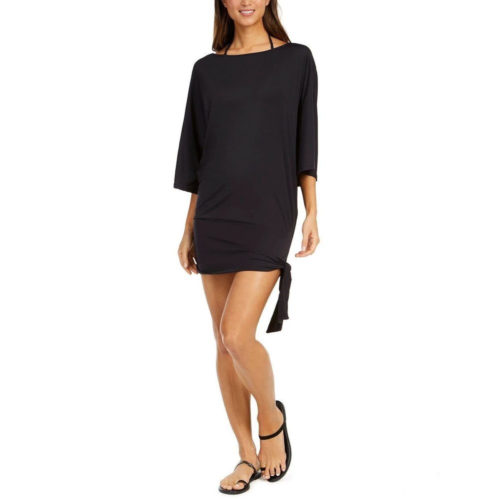 MICHAEL Michael Kors Classic Side Tie Cover-Up Black LG